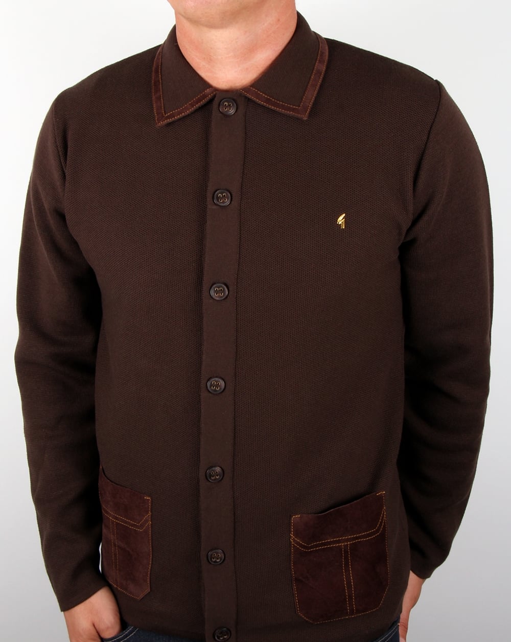 Gabicci Vintage Cardigan Coffee