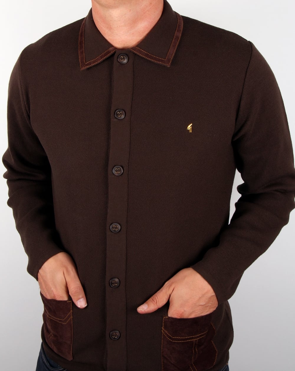 Gabicci Vintage Cardigan Coffee