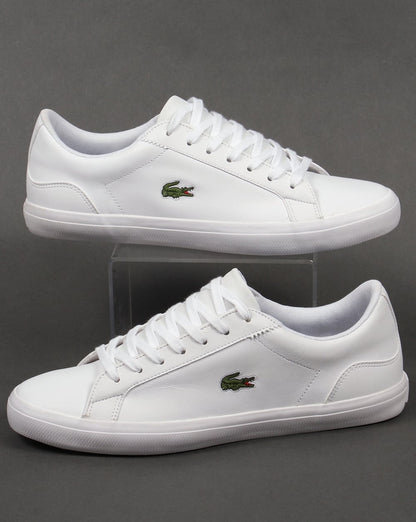 Lacoste Lerond Leather Trainers White