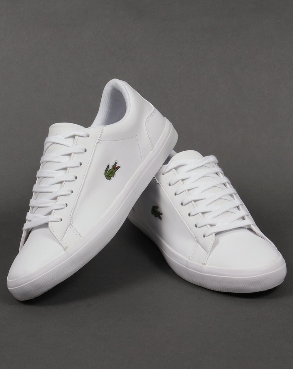 Lacoste Lerond Leather Trainers White
