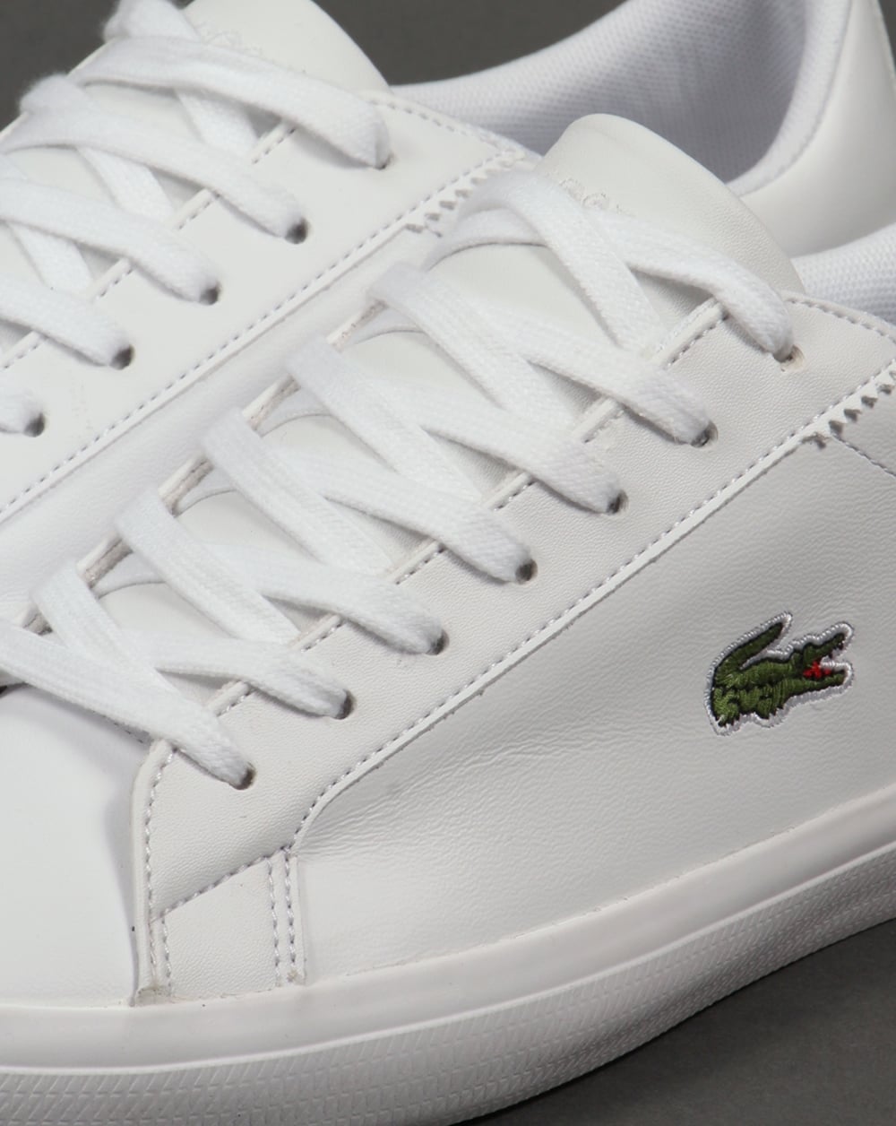 Lacoste Lerond Leather Trainers White