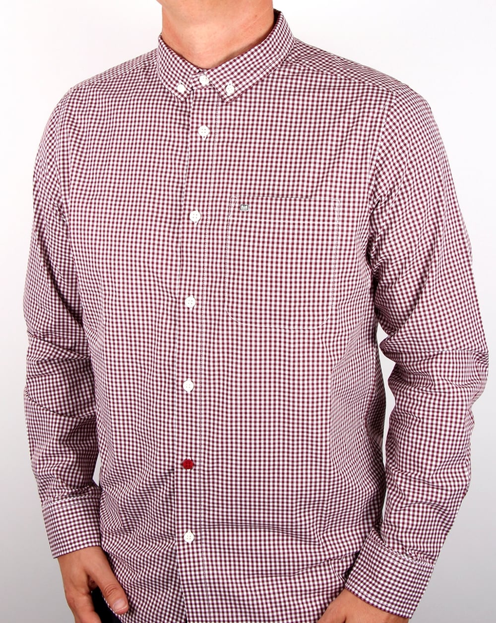 Weekend Offender Hetton Gingham Shirt Malbec/white