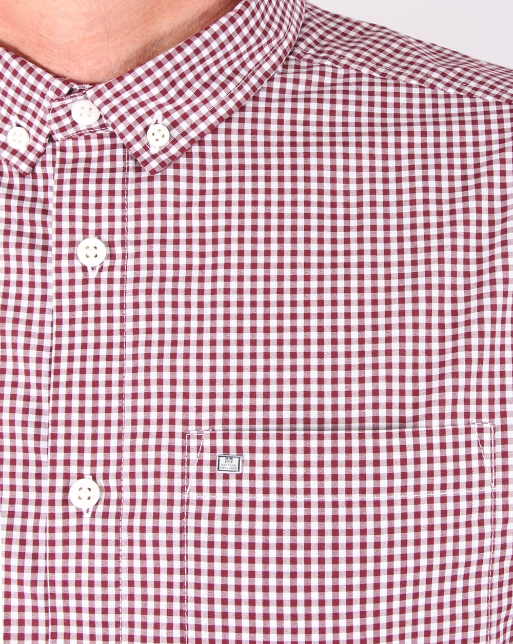 Weekend Offender Hetton Gingham Shirt Malbec/white