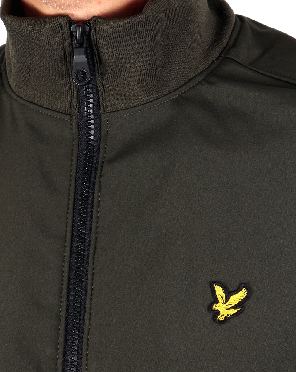 Lyle And Scott Funnel Neck Jacket Dark Sage