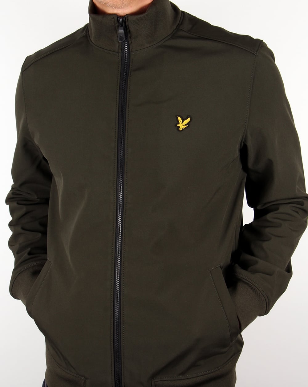 Lyle And Scott Funnel Neck Jacket Dark Sage