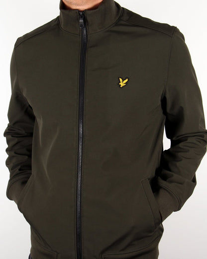 Lyle And Scott Funnel Neck Jacket Dark Sage