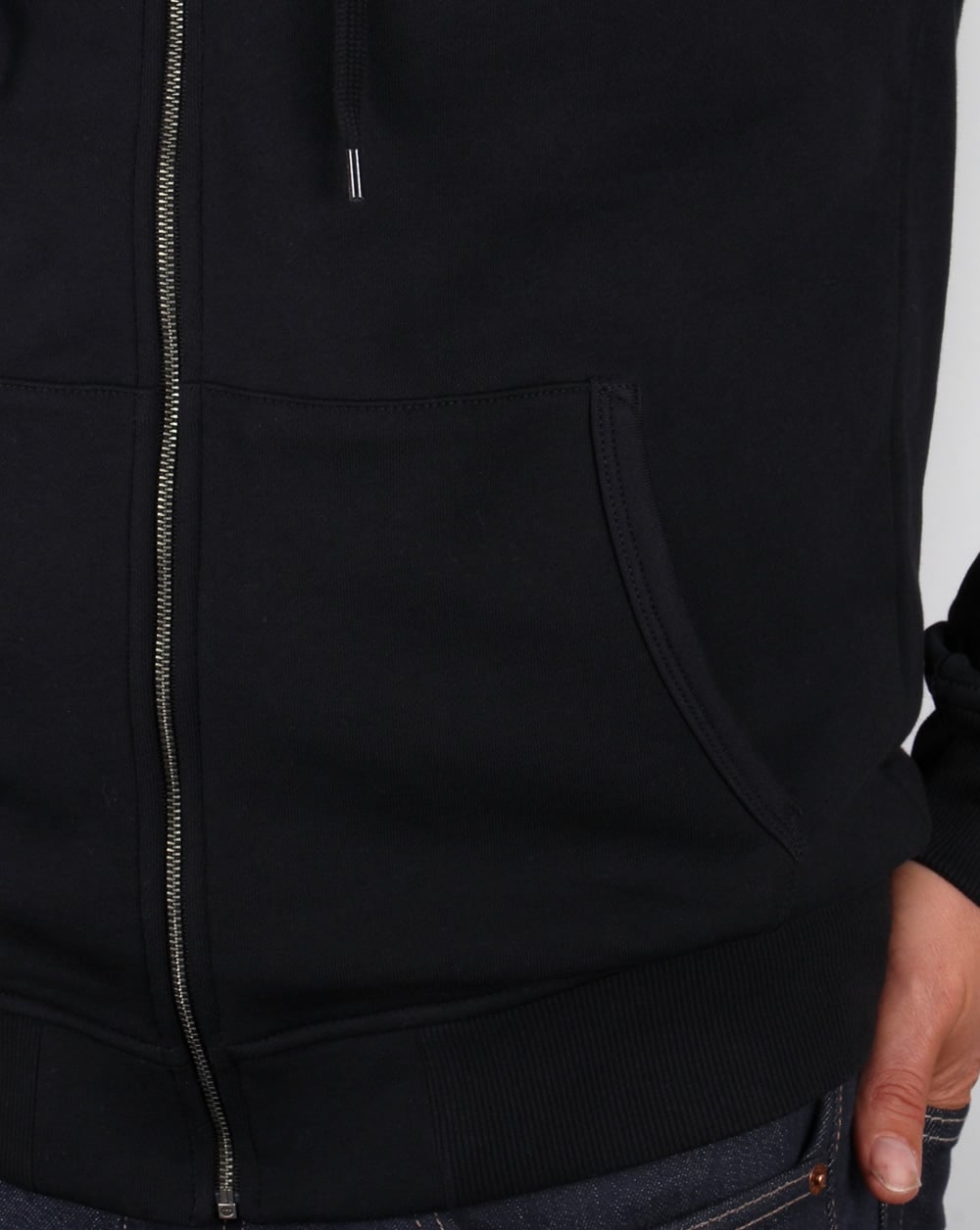 Lyle And Scott Zip Through Hoodie Black