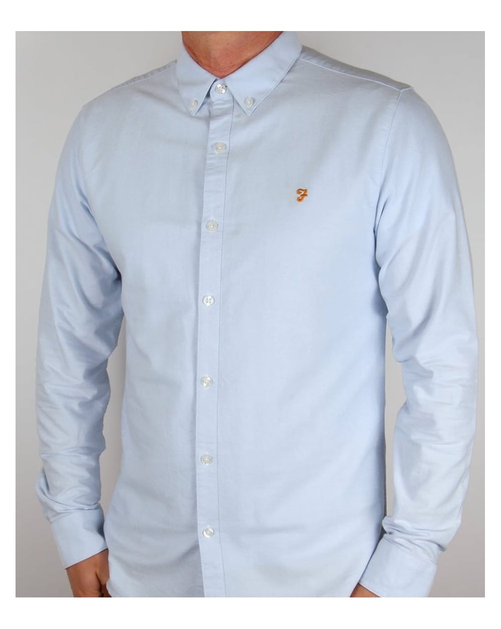 Farah Brewer Shirt Sky Blue