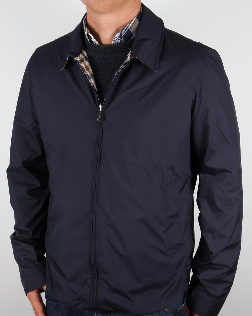 Aquascutum Brackenberry Reversible Blouson Jacket Navy