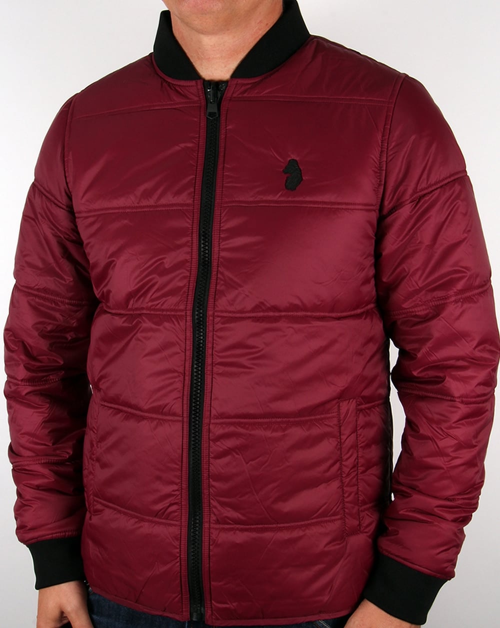 Luke Liner Quilted Jacket Berry