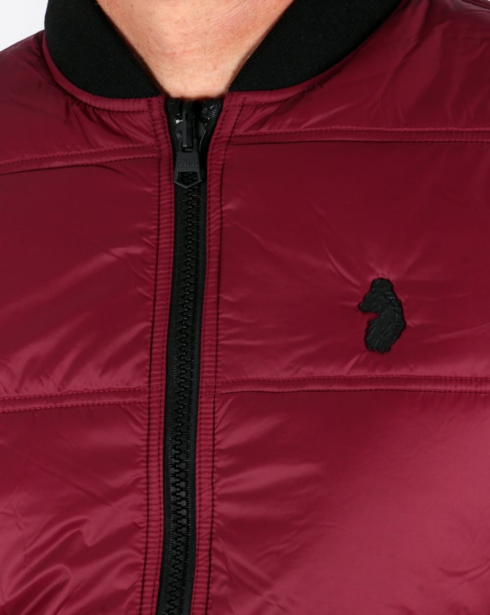 Luke Liner Quilted Jacket Berry