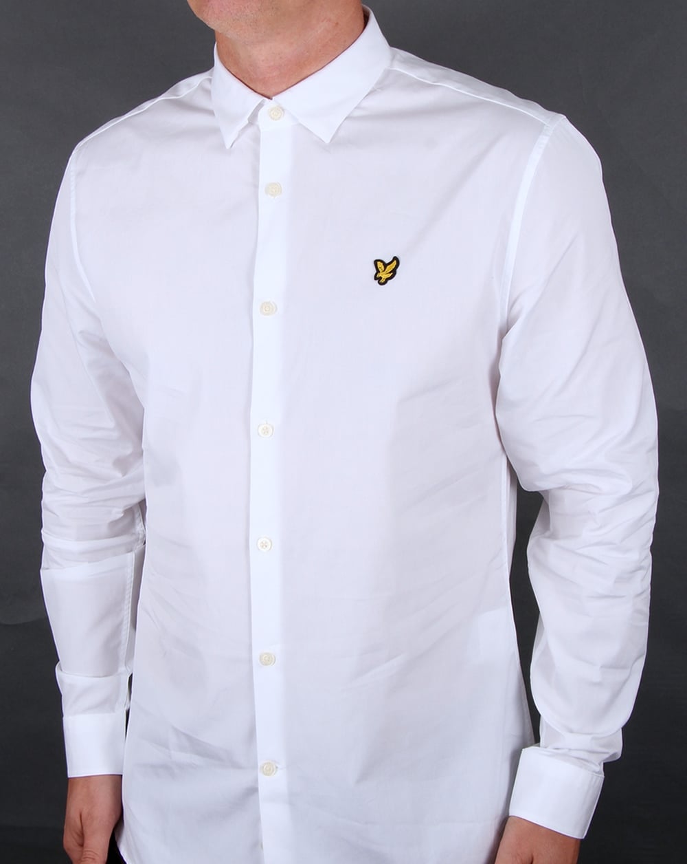 Lyle And Scott Poplin Slim Fit Shirt White