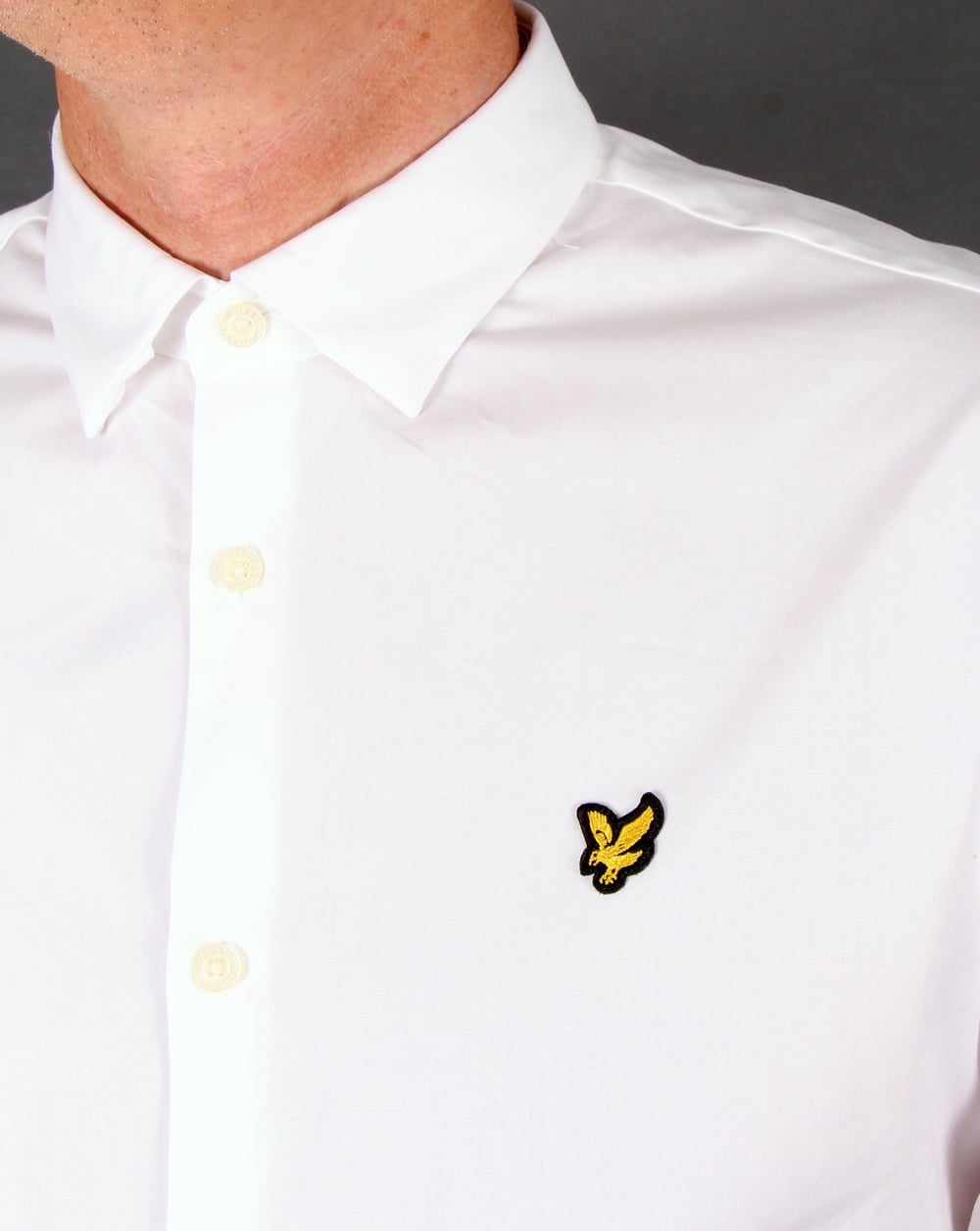 Lyle And Scott Poplin Slim Fit Shirt White
