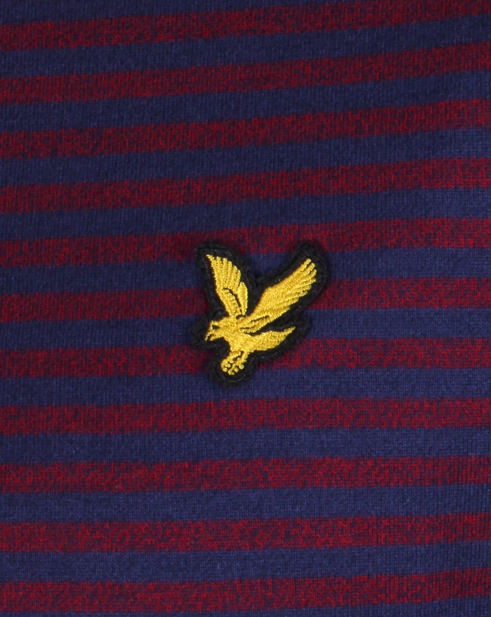 Lyle And Scott Mouline Stripe T Shirt Navy