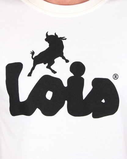 Lois Bull Logo T Shirt Light Yellow