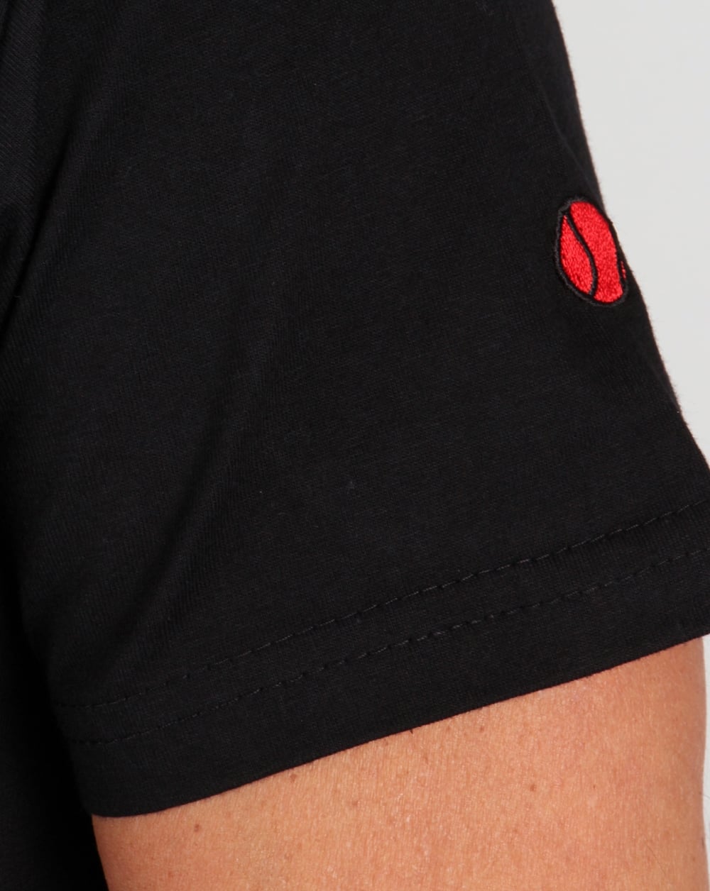80s Casuals Benetton Rugby Print T-shirt Black