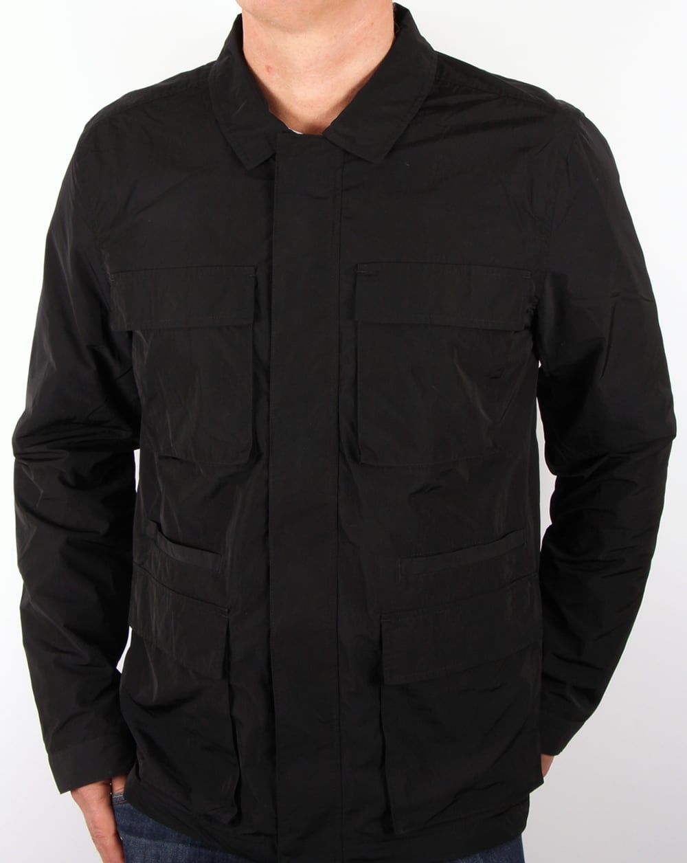 Bellfield Pogue Overshirt Jacket Black