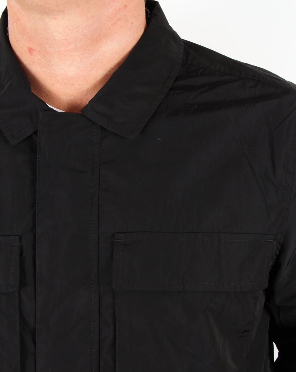 Bellfield Pogue Overshirt Jacket Black