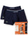 Lacoste Twin Pack Boxer Shorts Dark Blue
