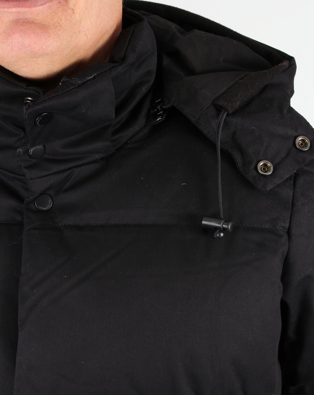 Bellfield Orsted Padded Hooded Jacket Black