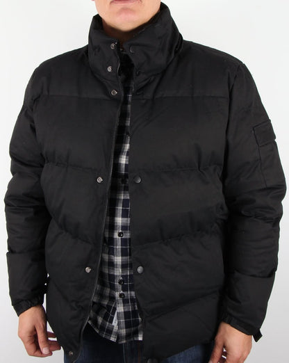 Bellfield Orsted Padded Hooded Jacket Black