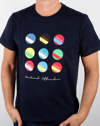 Weekend Offender Cities T Shirt Navy