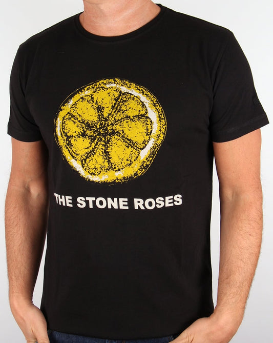 Worn By Stone Roses Lemon T Shirt Black