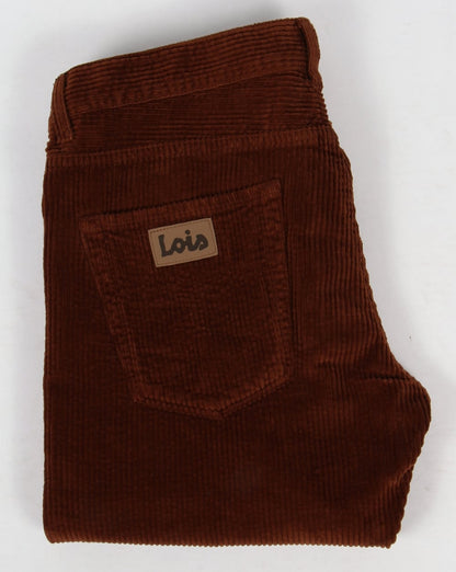 Lois Dallas Jumbo Cords Dark Brown