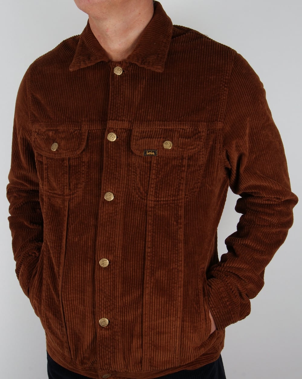 Lois Tejana Jumbo Cord Jacket Brown
