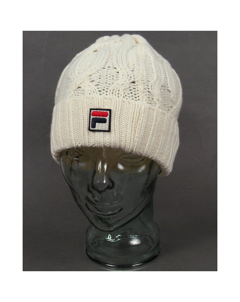 Fila Vintage Marsura Knitted Ski Beanie Gardenia