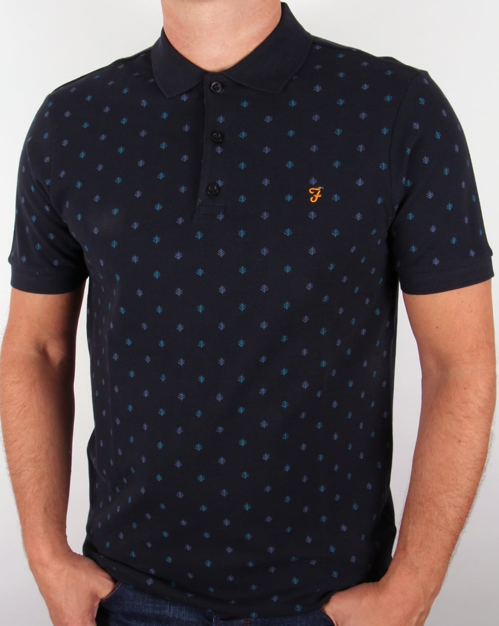 Farah Brady Polo Shirt Navy