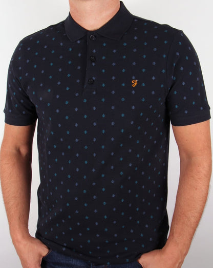 Farah Brady Polo Shirt Navy