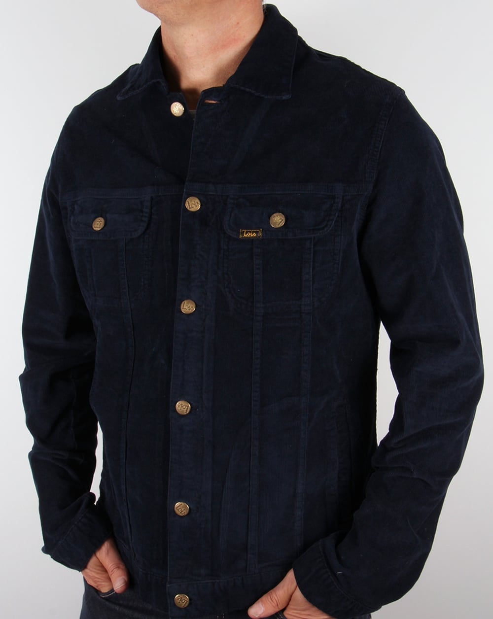 Lois Tejana Needle Cord Jacket Navy