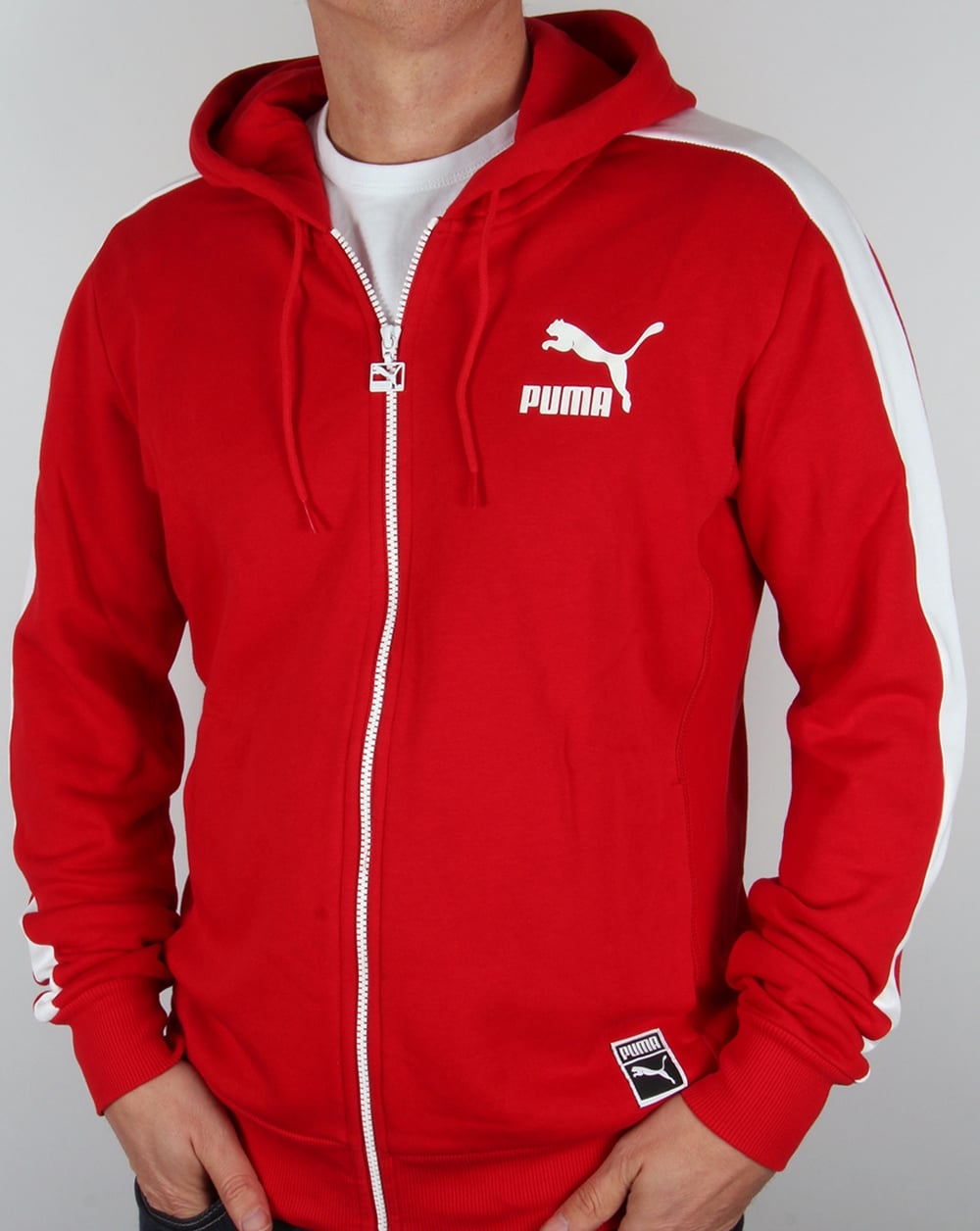 Puma T7 Full Zip Hoody Cherry Red