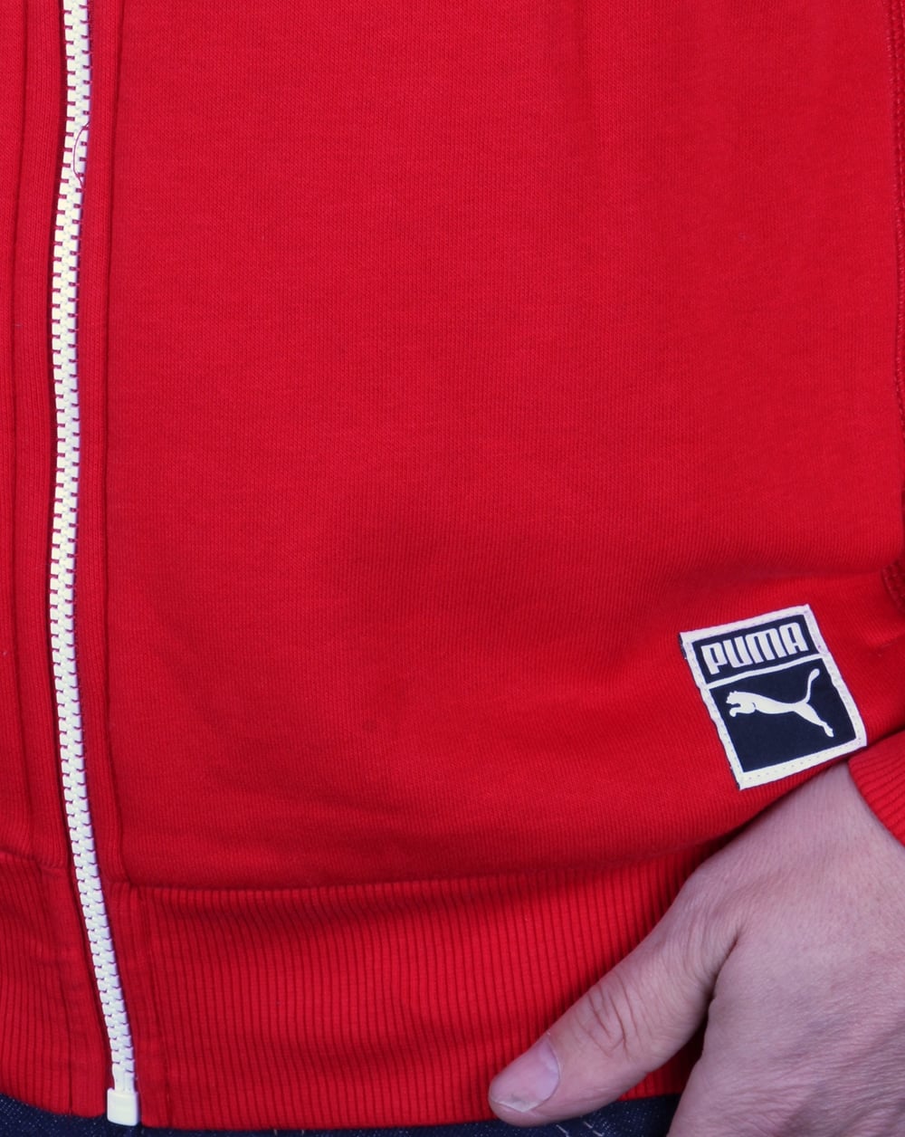 Puma T7 Full Zip Hoody Cherry Red