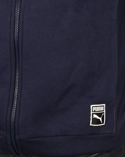 Puma T7 Full Zip Hoody Navy/red