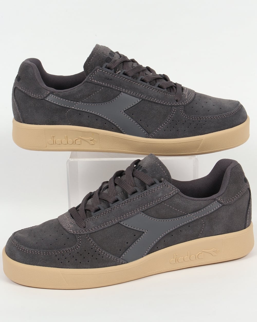 Diadora B. Elite Suede Trainers Steel Grey