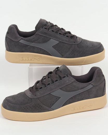 Diadora B. Elite Suede Trainers Steel Grey