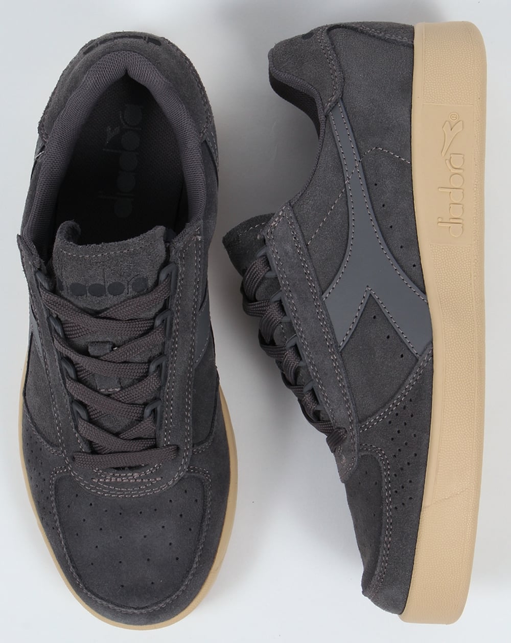 Diadora B. Elite Suede Trainers Steel Grey