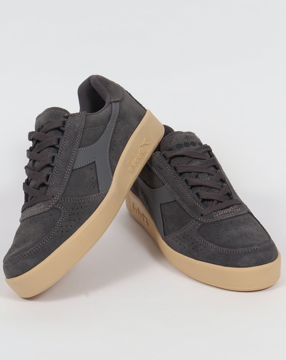 Diadora B. Elite Suede Trainers Steel Grey