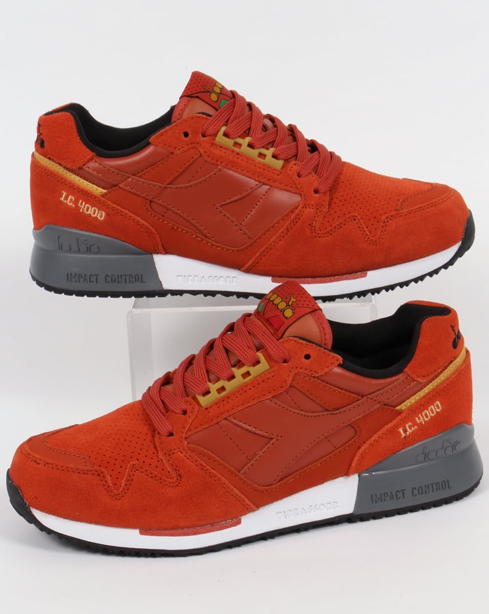 Diadora IC 4000 Premium Trainers Burnt Orange