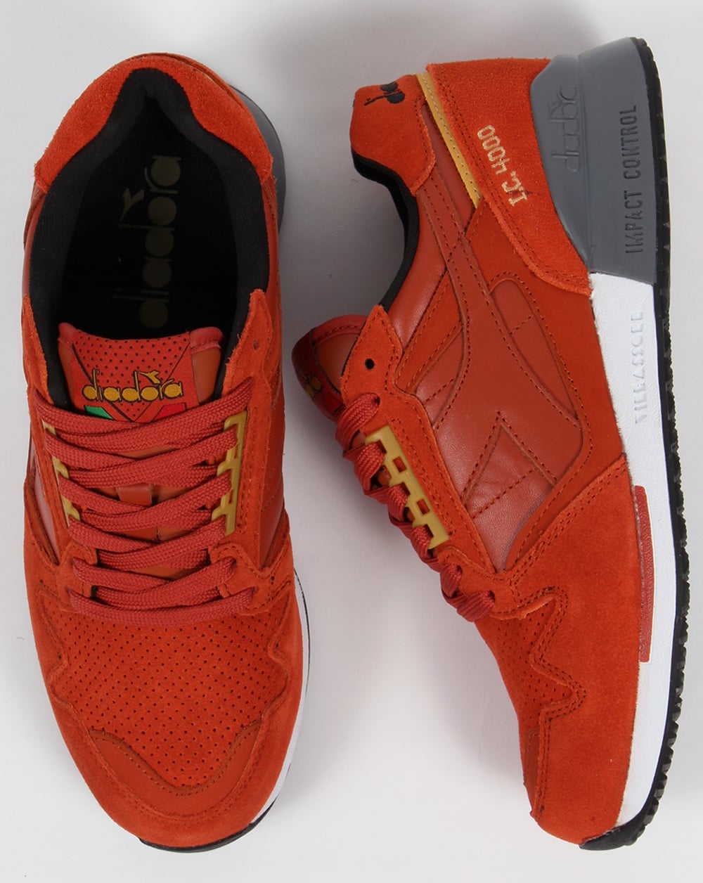 Diadora IC 4000 Premium Trainers Burnt Orange