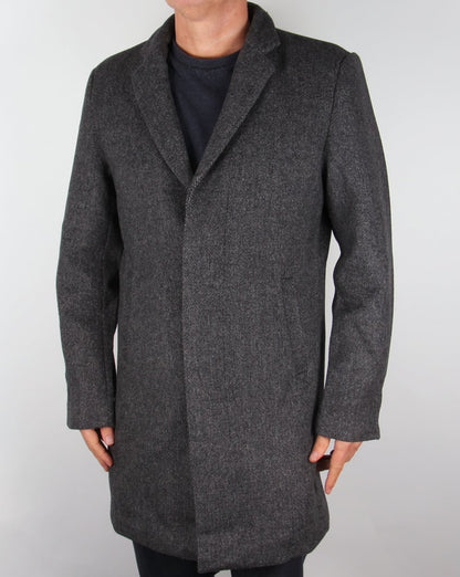 Bellfield Jak Wool Overcoat Grey