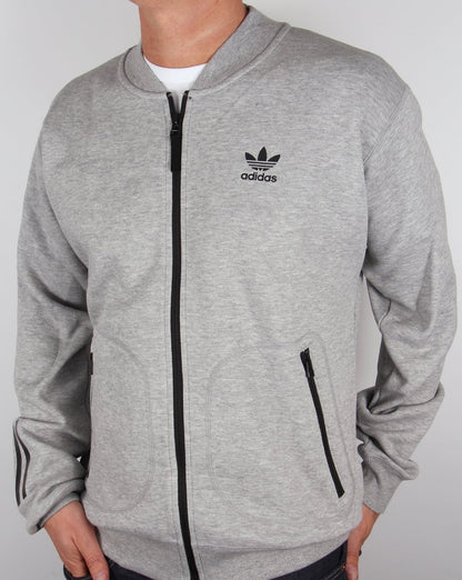 Adidas Originals Relaxed Superstar Track Top Grey Heather