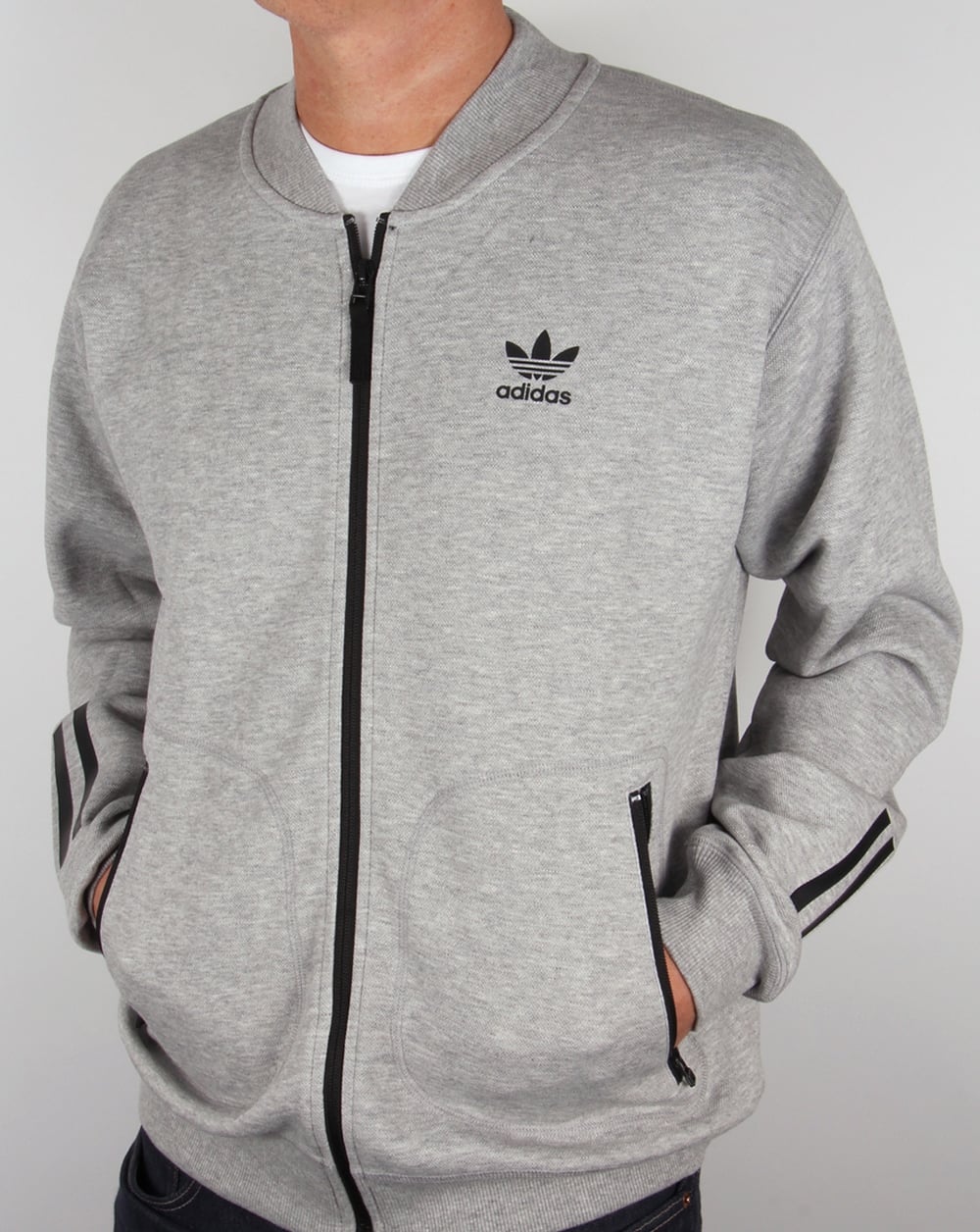 Adidas Originals Relaxed Superstar Track Top Grey Heather