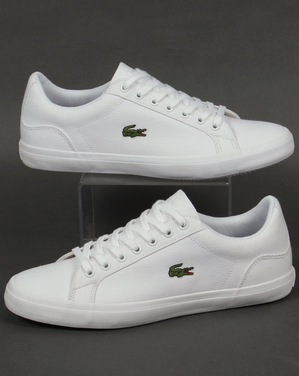 Lacoste Lerond Canvas Trainers White