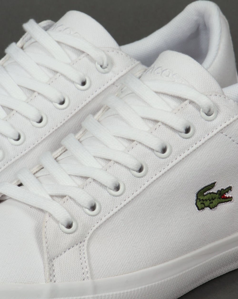Lacoste Lerond Canvas Trainers White