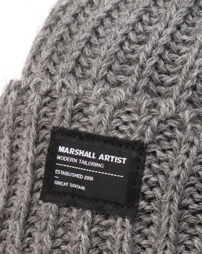 Marshall Artist Made In England Wool Beanie Steel Grey