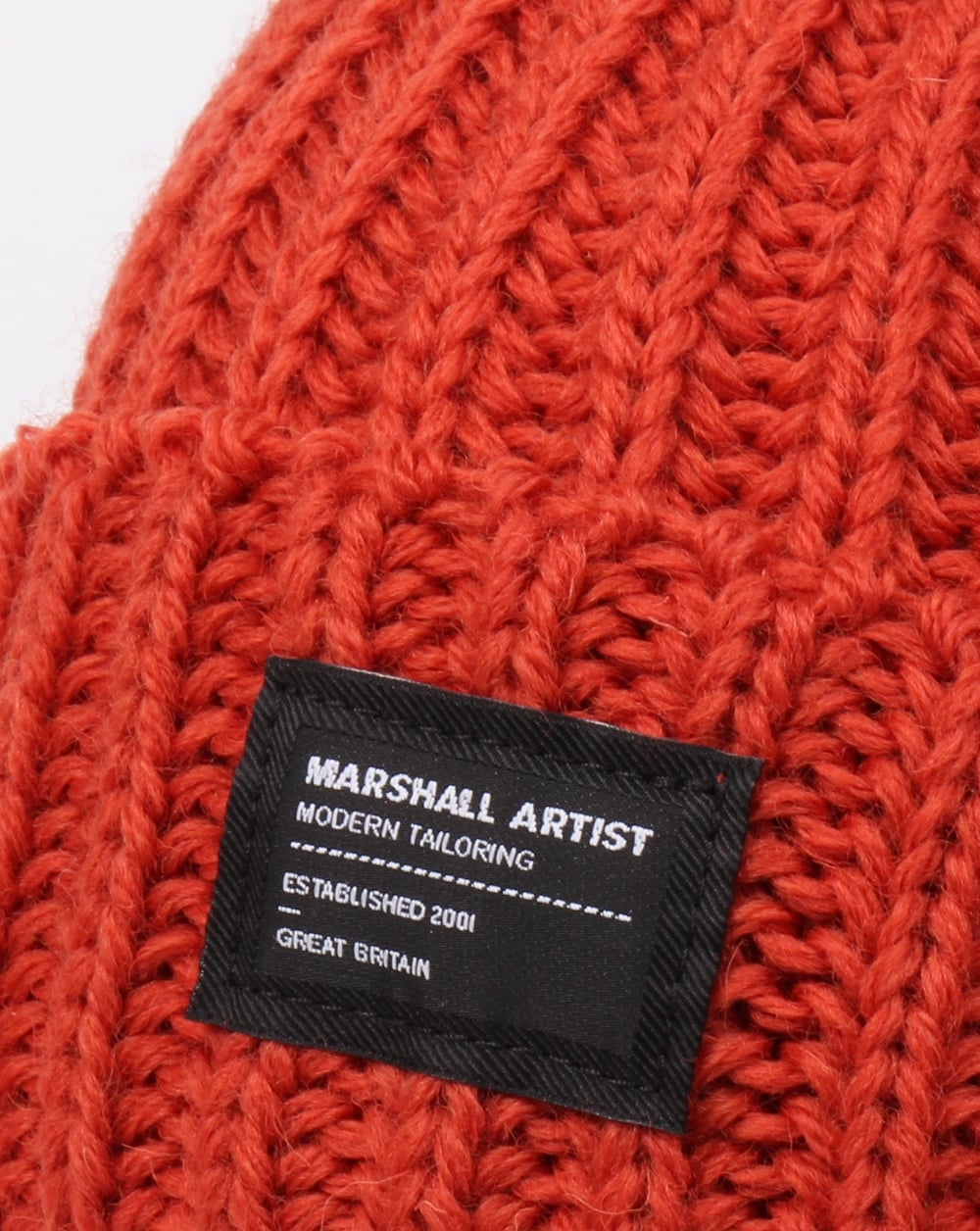 Marshall Artist Made In England Wool Beanie Burnt Orange