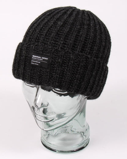 Marshall Artist Made In England Wool Beanie Charcoal Grey